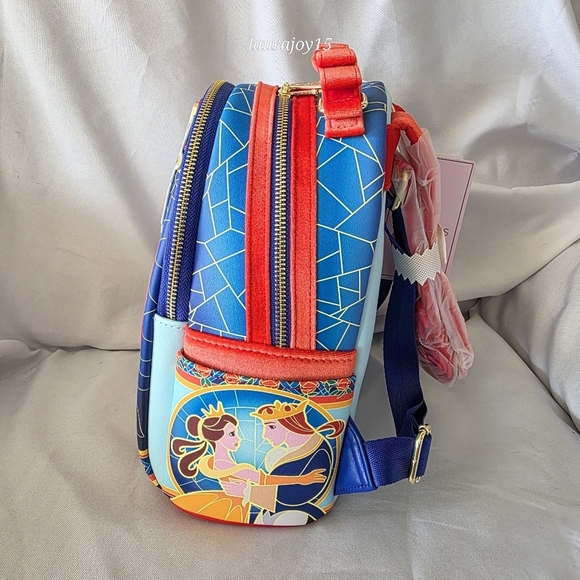 Disney Loungefly Beauty And The Beast Stained Glass Mini Backpack Christmas 2025 main image 7